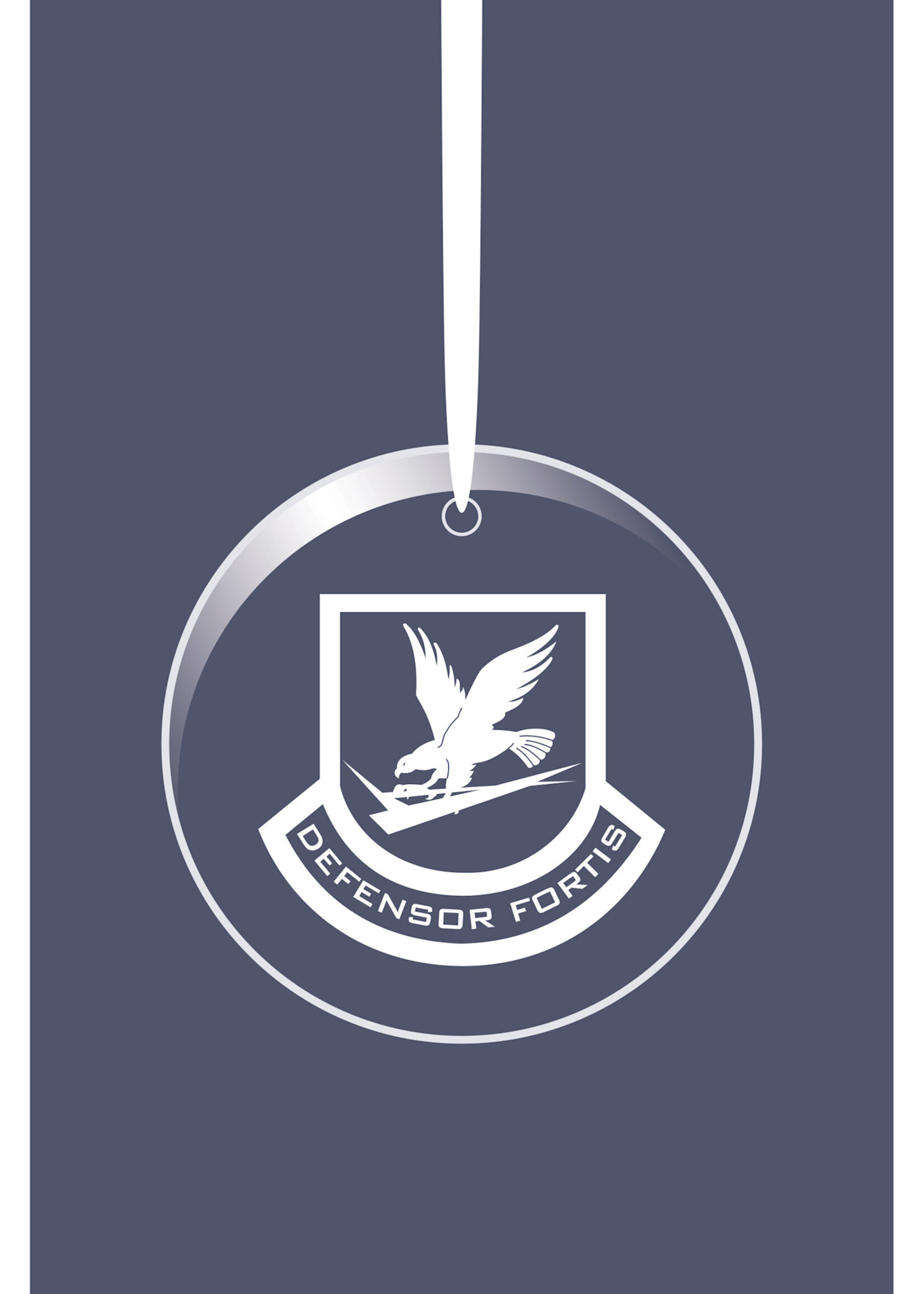 Security Forces Glass Ornament