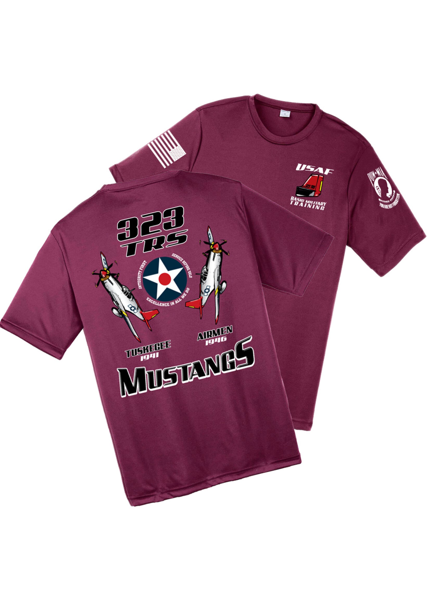 323rd Mustang Wicking Shirt