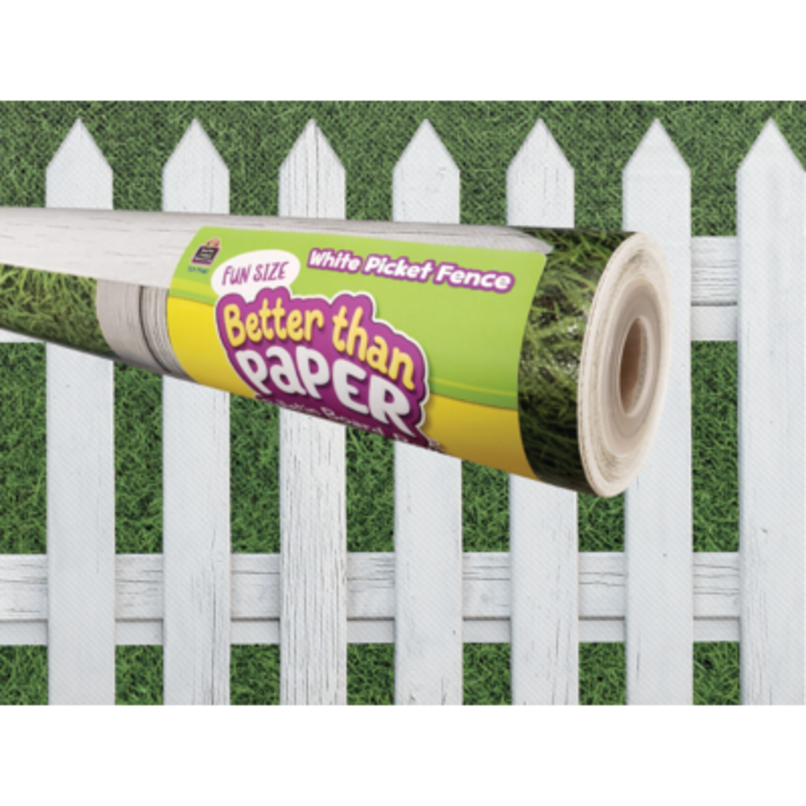TEACHER CREATED RESOURCES Fun Size White Picket Fence Better Than Paper Bulletin Board Roll