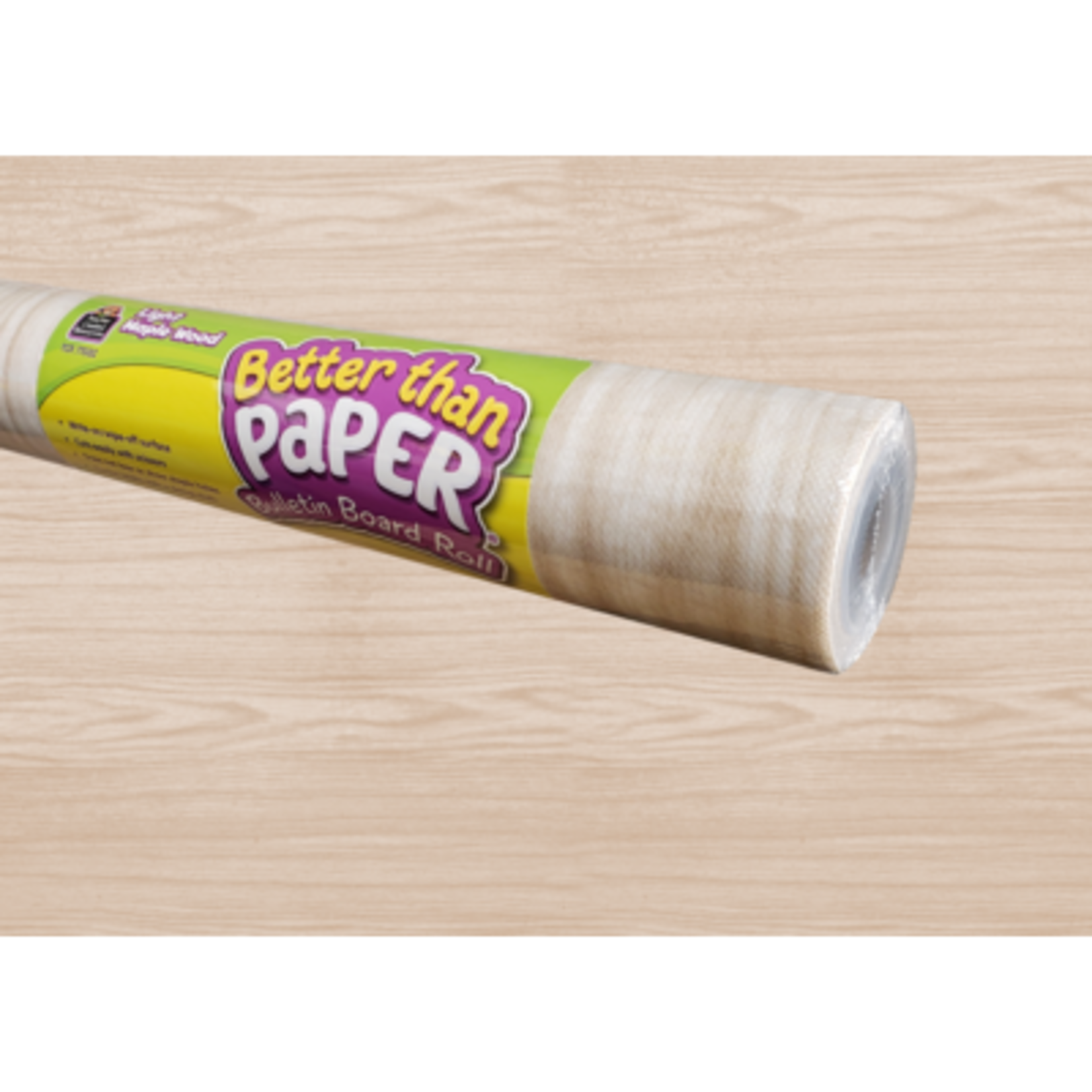 TEACHER CREATED RESOURCES Light Maple Wood Better Than Paper Bulletin Board Roll