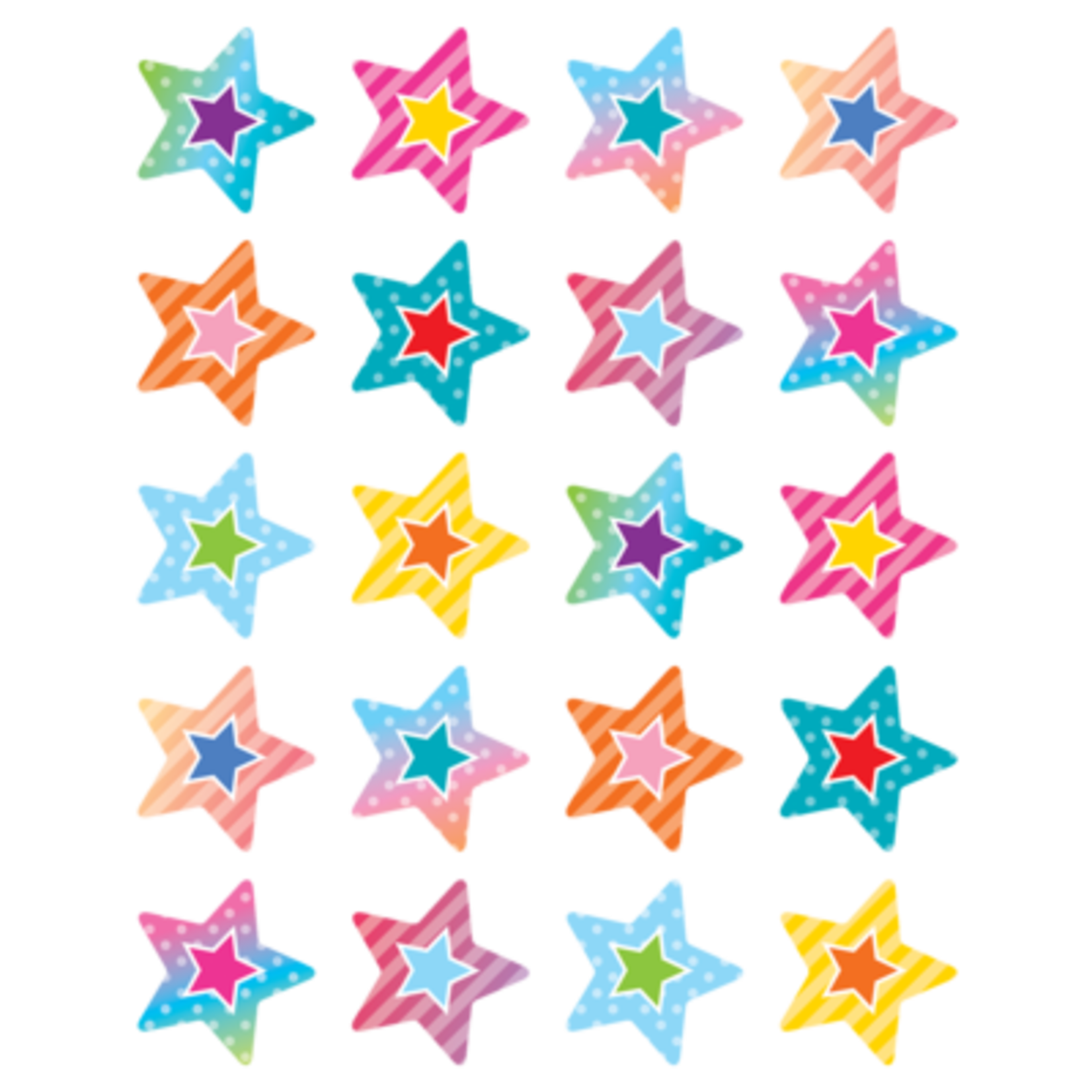 TEACHER CREATED RESOURCES Colorful Vibes Stars Stickers