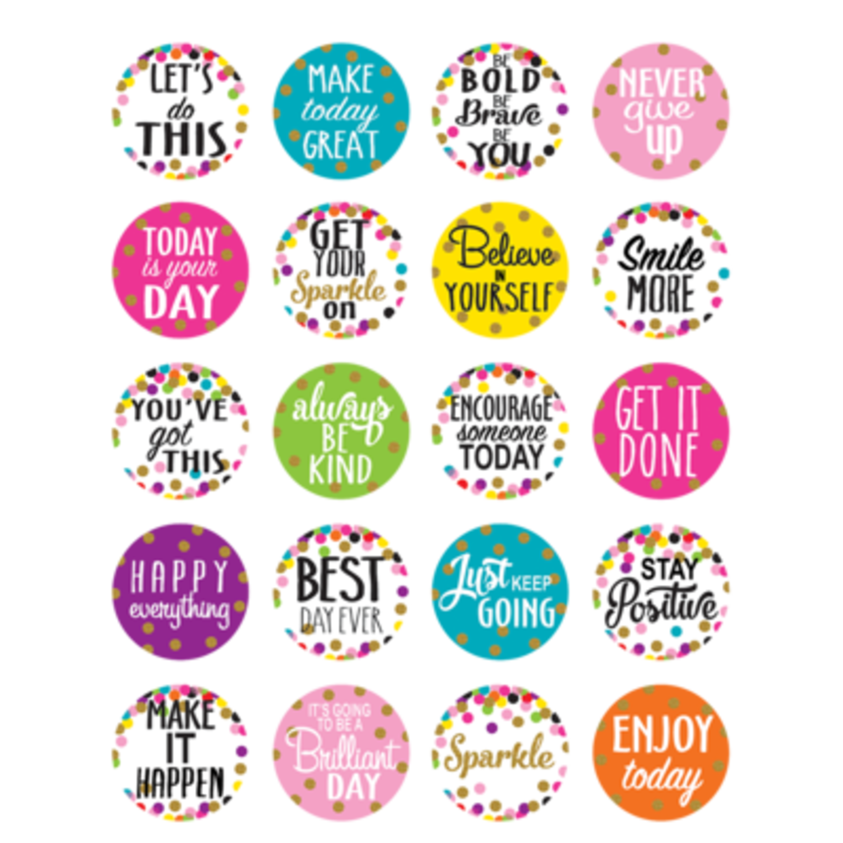 TEACHER CREATED RESOURCES CLM Confetti Words to Inspire Planner Stickers