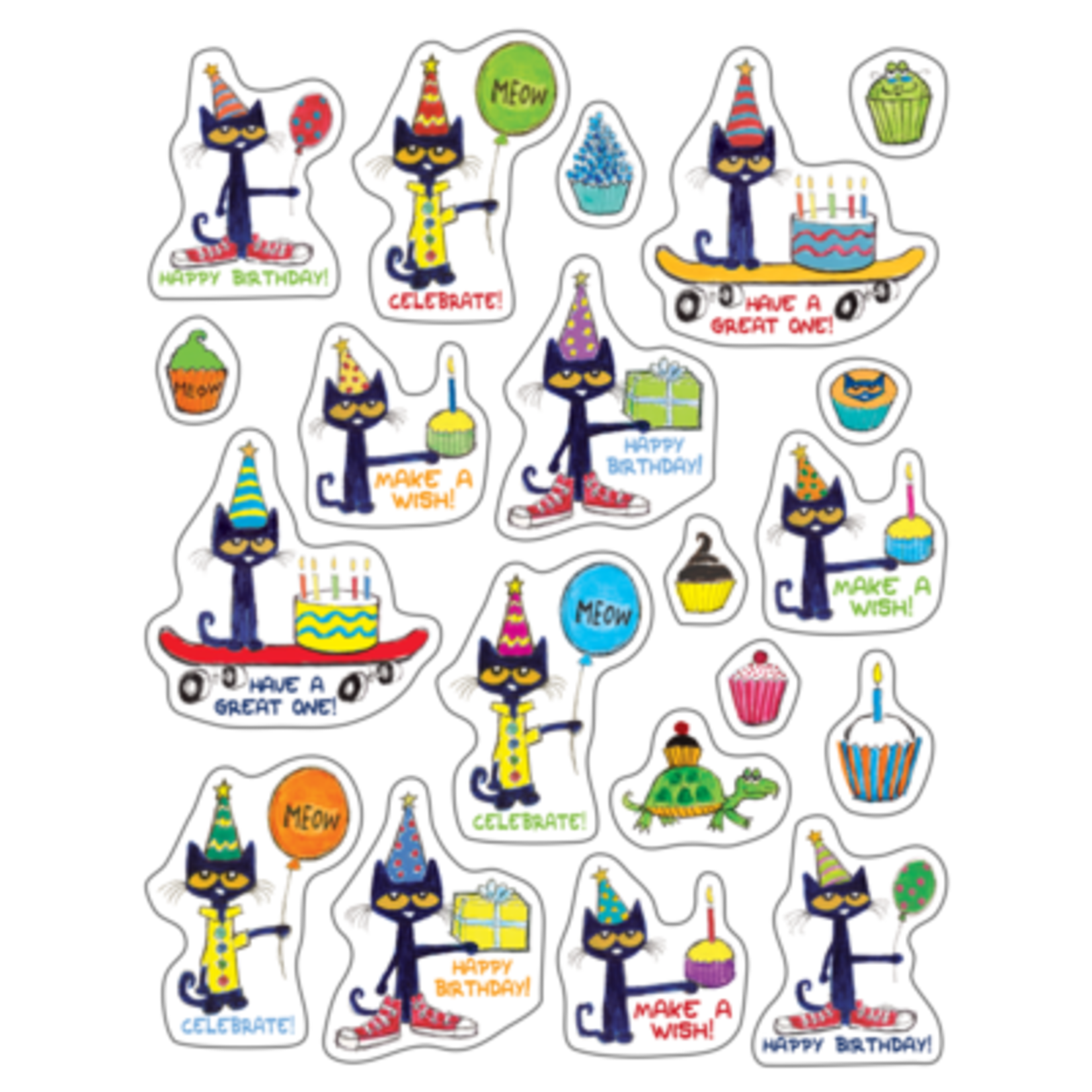 TEACHER CREATED RESOURCES Pete the Cat Happy Birthday Stickers