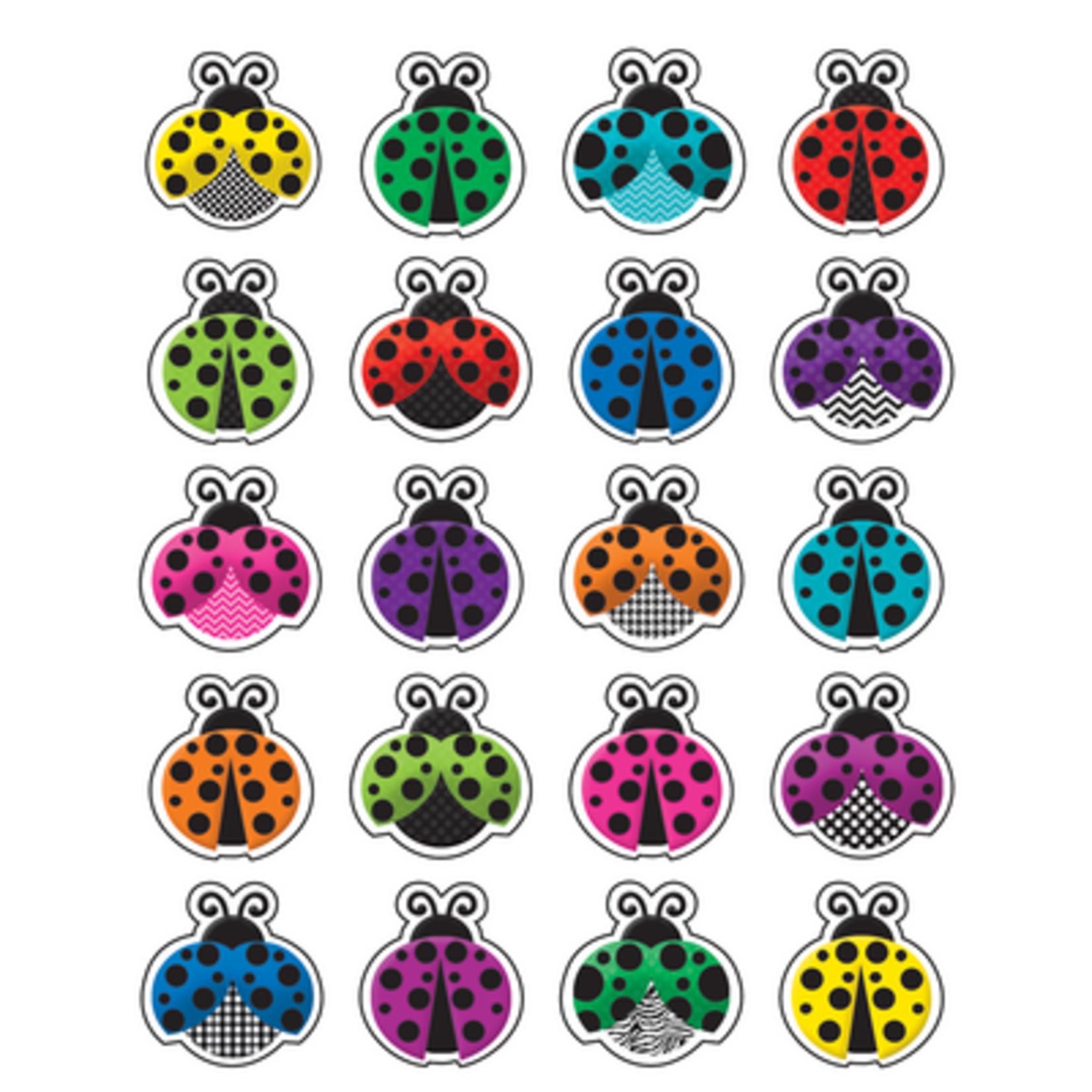 TEACHER CREATED RESOURCES Colorful Ladybugs Stickers