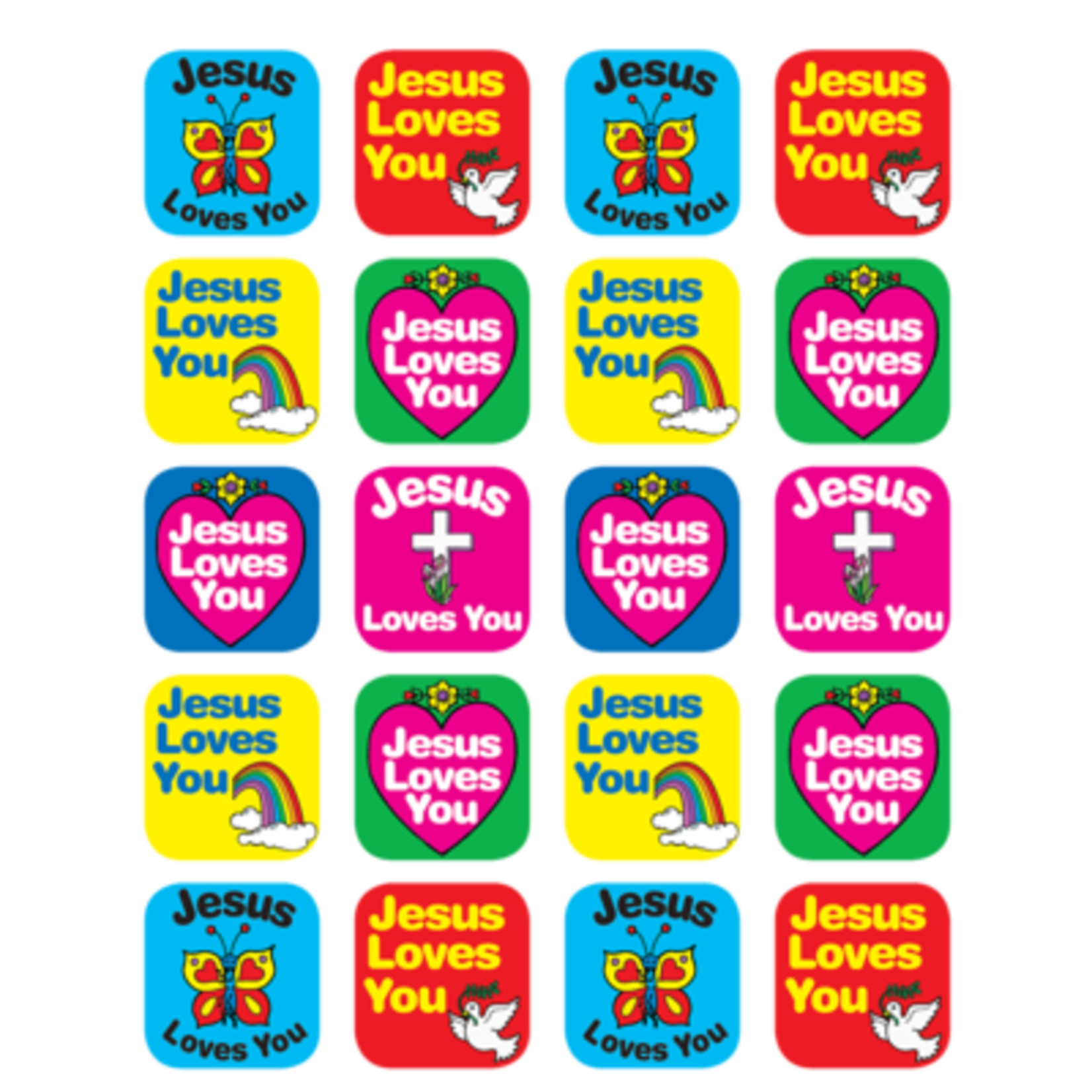 TEACHER CREATED RESOURCES Jesus Loves You Stickers