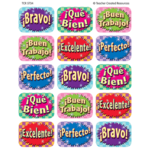 TEACHER CREATED RESOURCES Good Work (Spanish) Jumbo Stickers