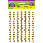 TEACHER CREATED RESOURCES Gold Foil Stars Stickers Valu-Pak