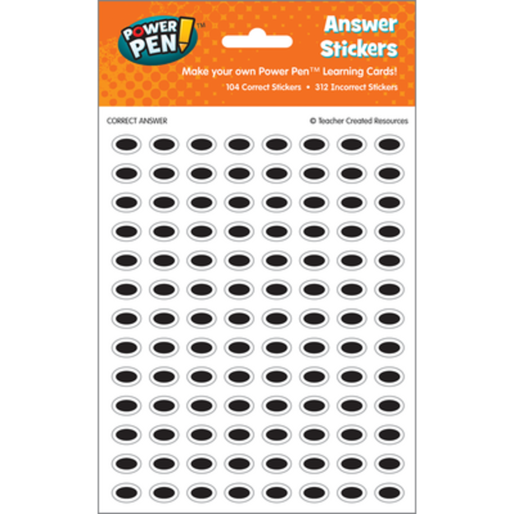 TEACHER CREATED RESOURCES Power Pen Learning Cards Answer Stickers