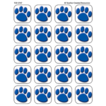 TEACHER CREATED RESOURCES Blue Paw Prints Stickers