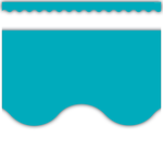 TEACHER CREATED RESOURCES Teal Scalloped Border Trim