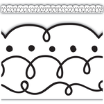 TEACHER CREATED RESOURCES Squiggles and Dots Die-Cut Border Trim