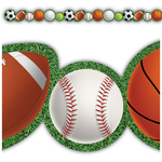 TEACHER CREATED RESOURCES Sports Die-Cut Border Trim