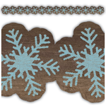 TEACHER CREATED RESOURCES Home Sweet Classroom Snowflakes Die Cut Border Trim