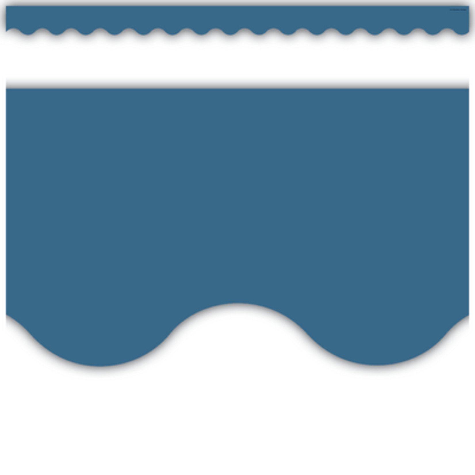 TEACHER CREATED RESOURCES Slate Blue Scalloped Border Trim