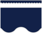 TEACHER CREATED RESOURCES Navy Scalloped Border Trim