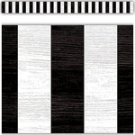 TEACHER CREATED RESOURCES Modern Farmhouse Black Stripes Straight Border Trim