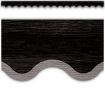 TEACHER CREATED RESOURCES Modern Farmhouse Black with Gray Scalloped Border Trim