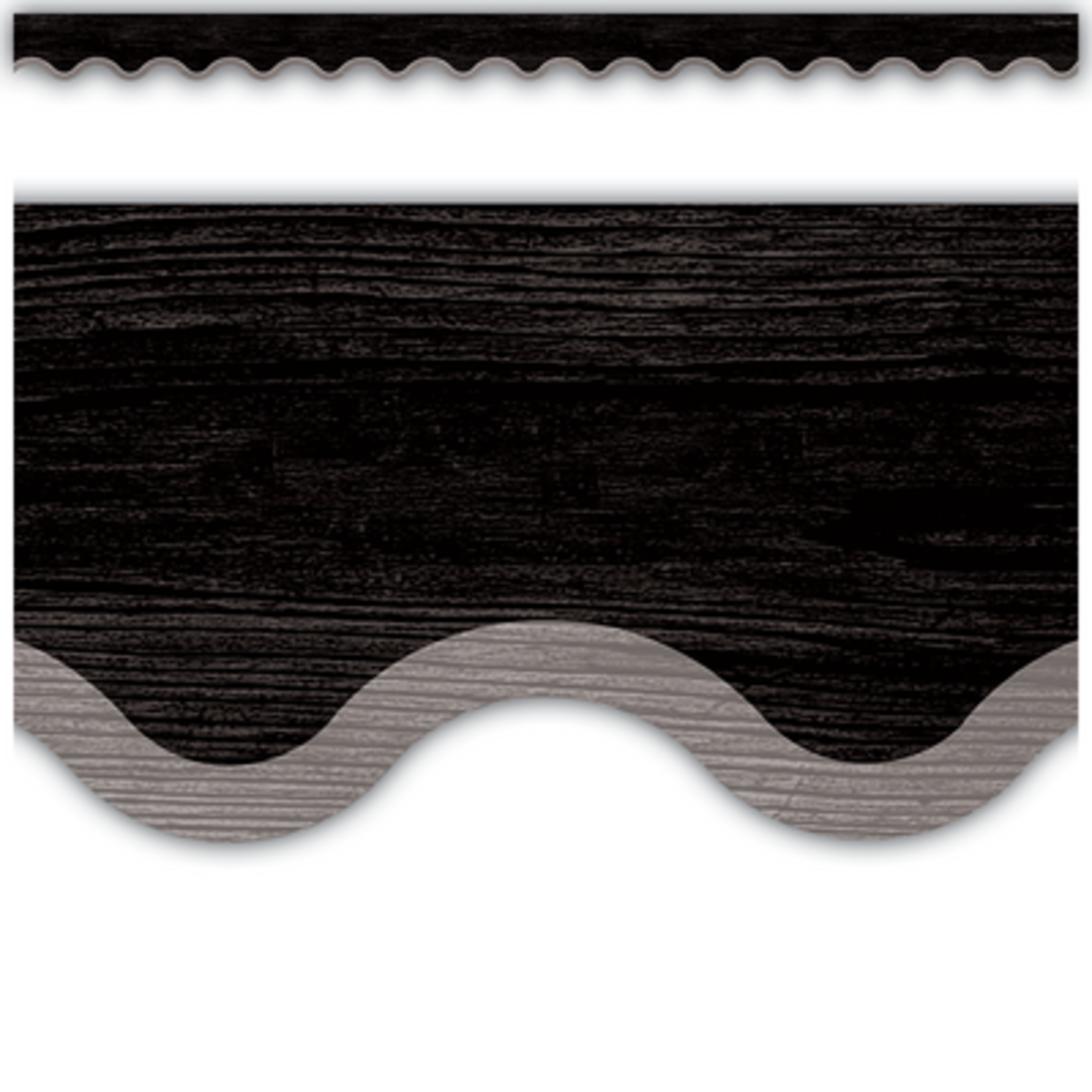 TEACHER CREATED RESOURCES Modern Farmhouse Black with Gray Scalloped Border Trim