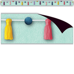 TEACHER CREATED RESOURCES Oh Happy Day Pom-Poms and Tassels Magnetic Border
