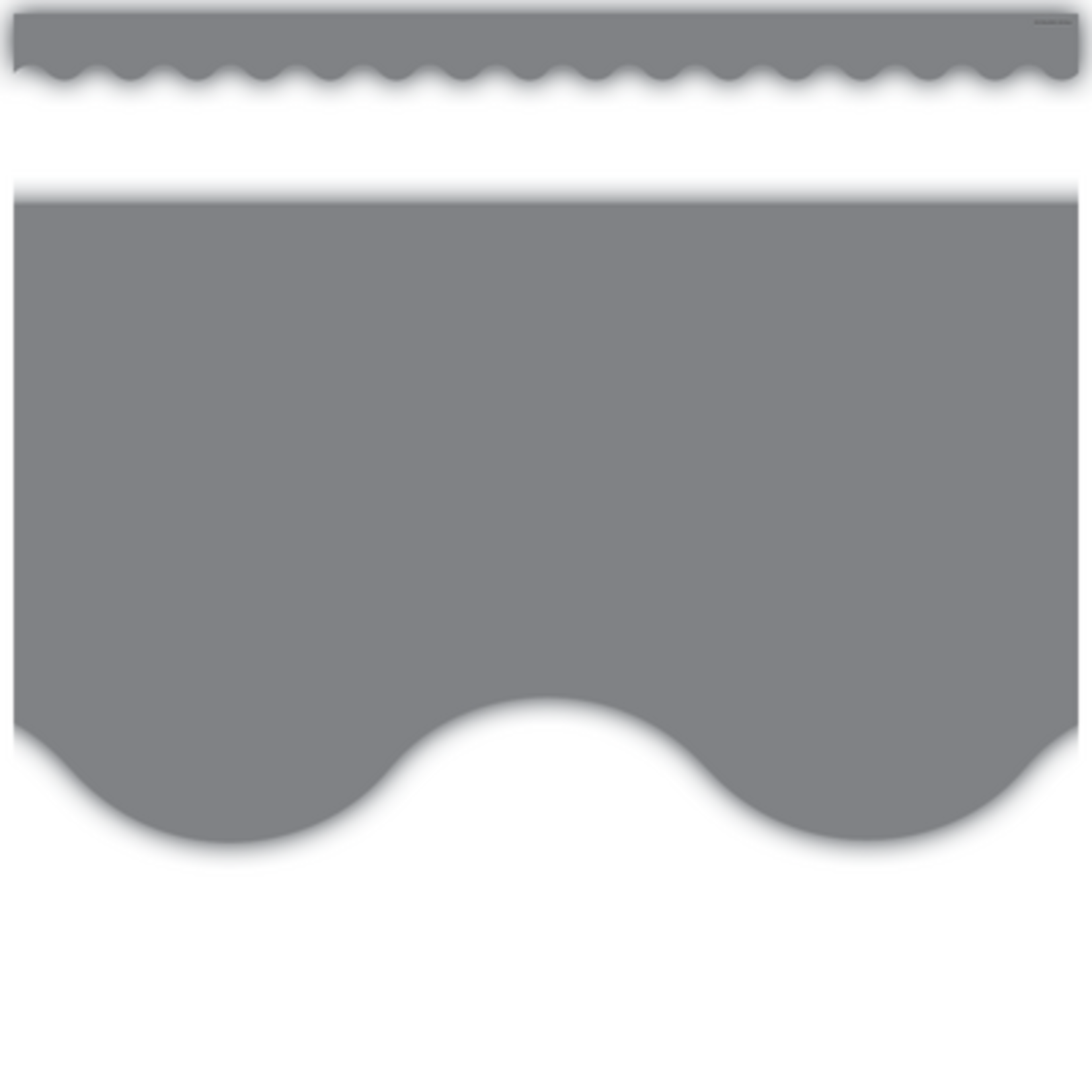 TEACHER CREATED RESOURCES Gray Scalloped Border Trim