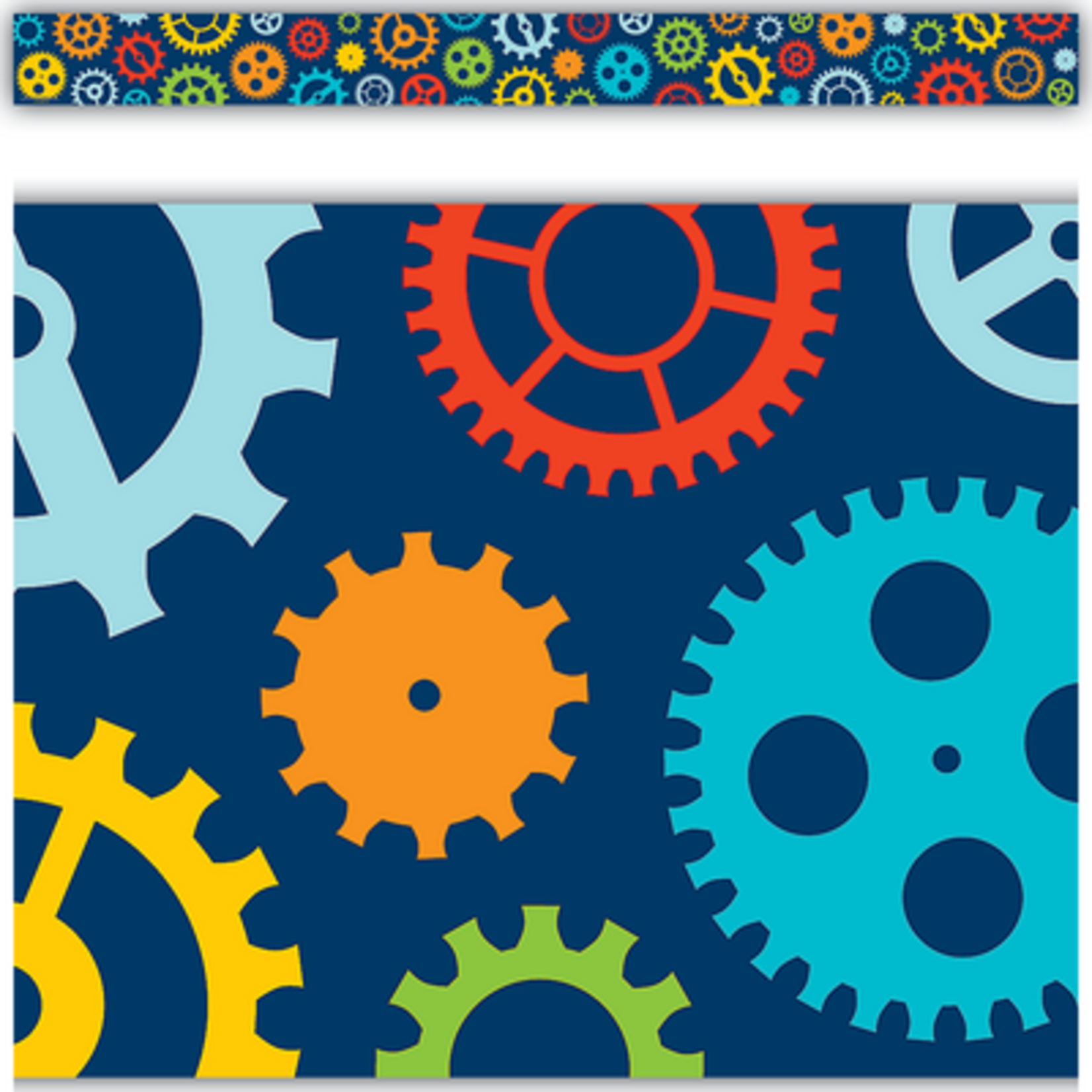 TEACHER CREATED RESOURCES Gears Straight Border Trim