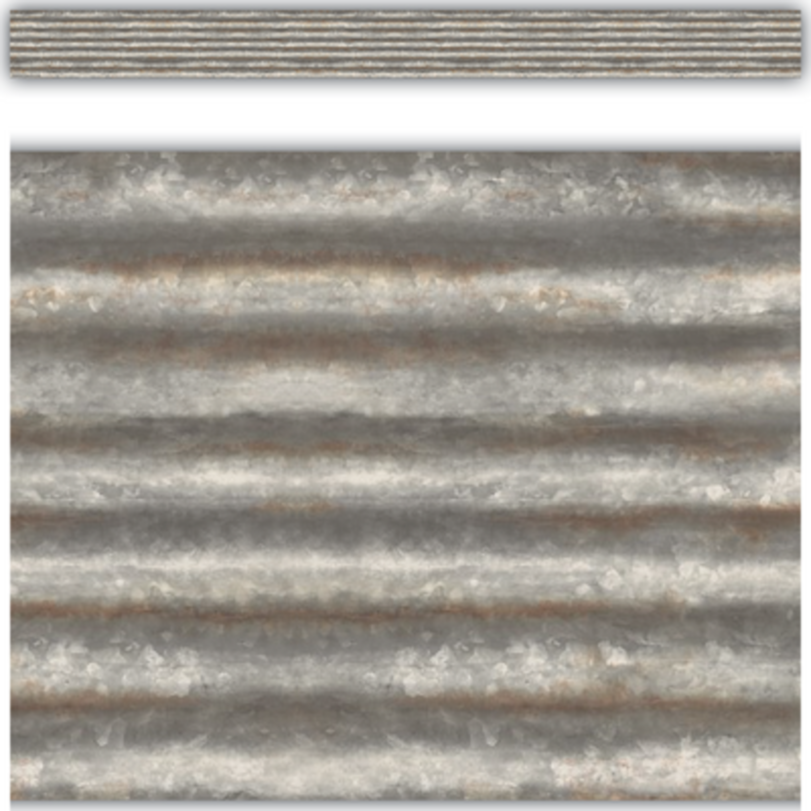 TEACHER CREATED RESOURCES Corrugated Metal Straight Border Trim