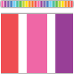 TEACHER CREATED RESOURCES Colorful Stripes Straight Border Trim
