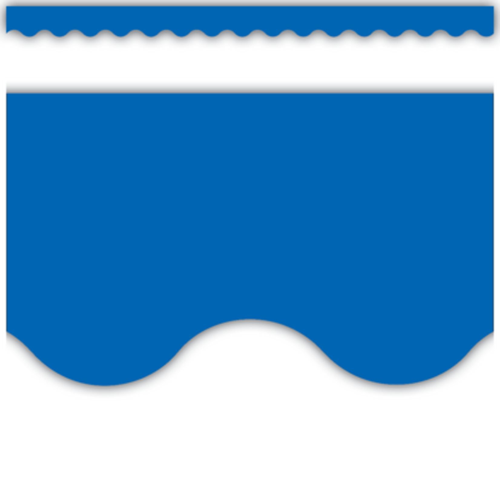 TEACHER CREATED RESOURCES Blue Scalloped Border Trim