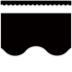 TEACHER CREATED RESOURCES Black Scalloped Border Trim