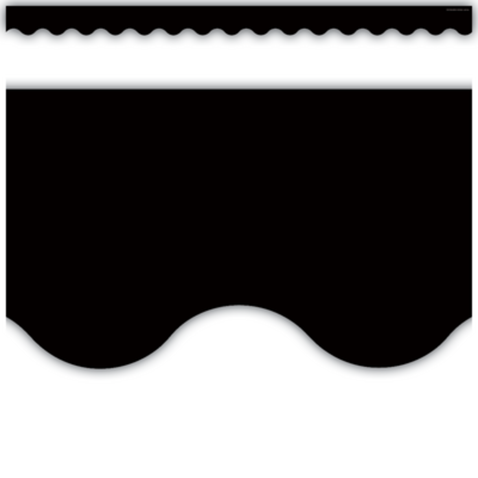 TEACHER CREATED RESOURCES Black Scalloped Border Trim