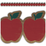 TEACHER CREATED RESOURCES Home Sweet Classroom Apples Die-Cut Border Trim