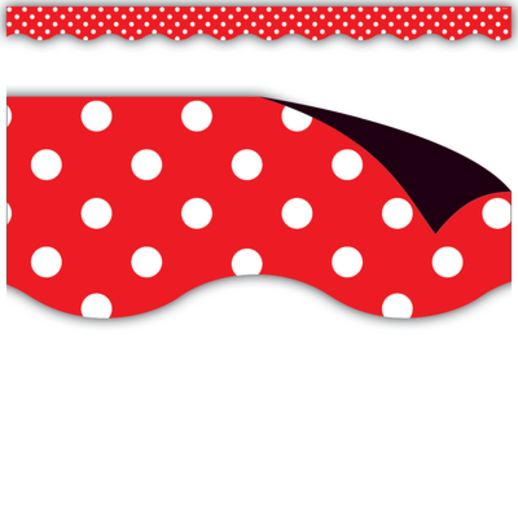 TEACHER CREATED RESOURCES Red Polka Dots Magnetic Border