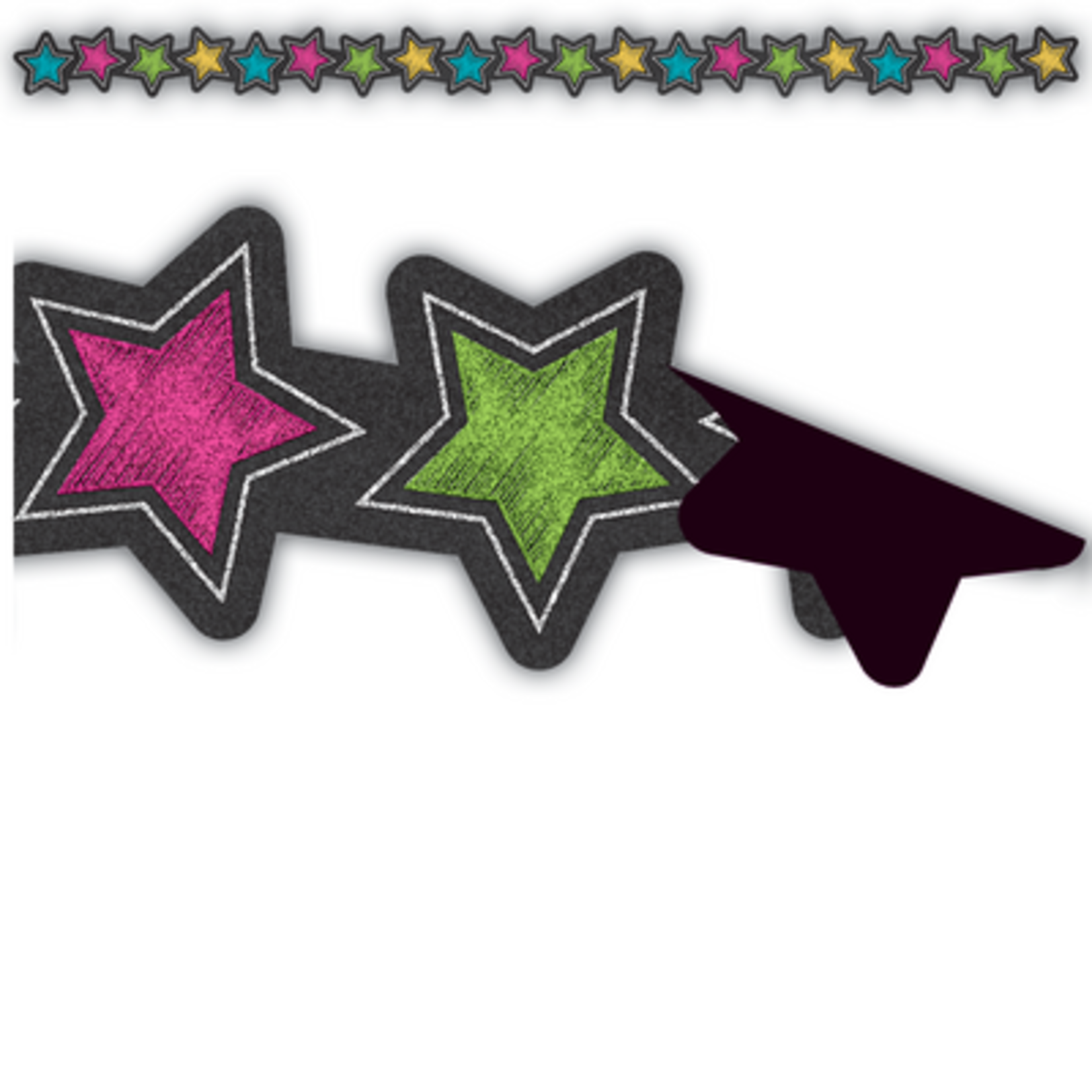 TEACHER CREATED RESOURCES Chalkboard Brights Stars Magnetic Border