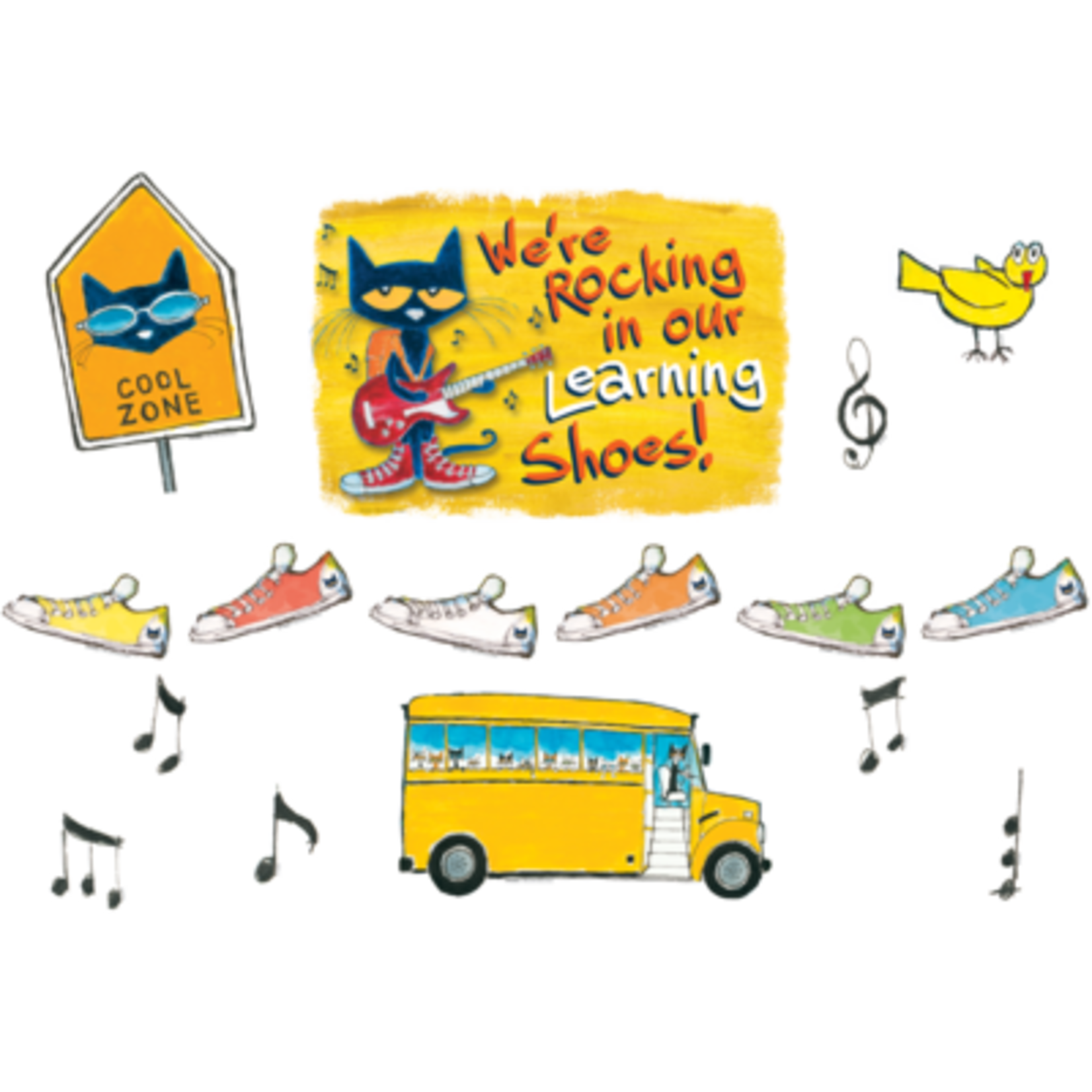 TEACHER CREATED RESOURCES Pete the Cat We're Rocking in Our Learning Shoes Bulletin Board