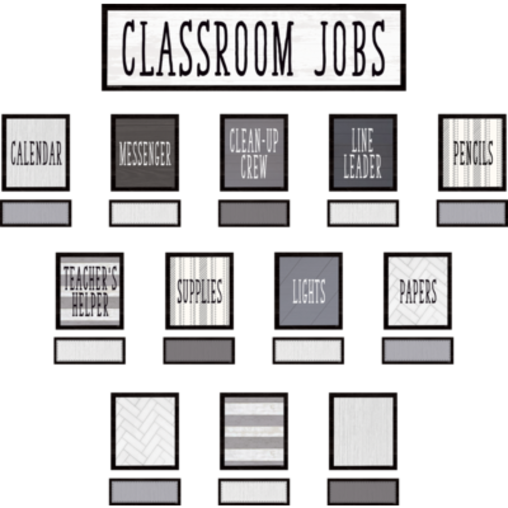 TEACHER CREATED RESOURCES Modern Farmhouse Classroom Jobs Mini Bulletin Board
