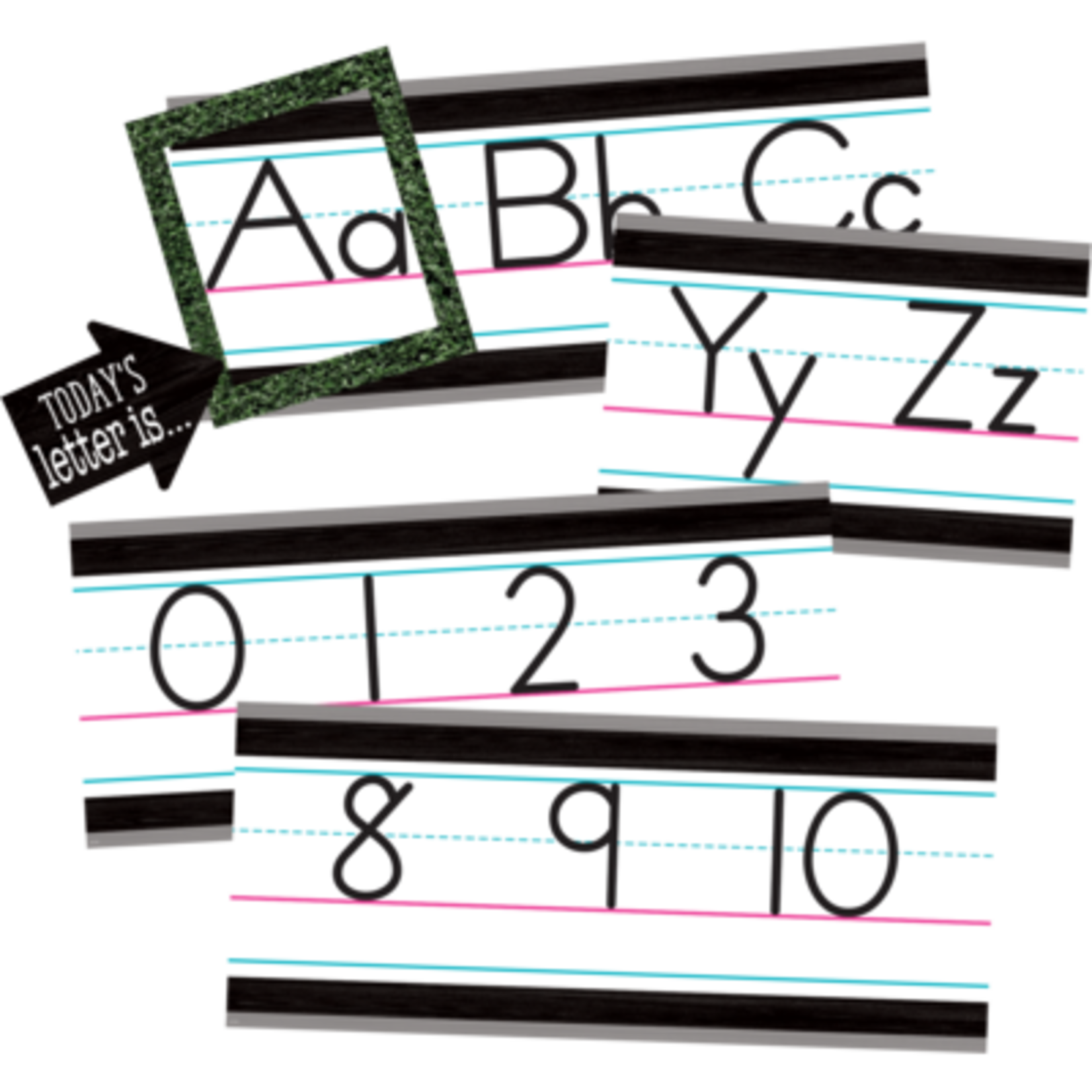 TEACHER CREATED RESOURCES Modern Farmhouse Alphabet Line Bulletin Board