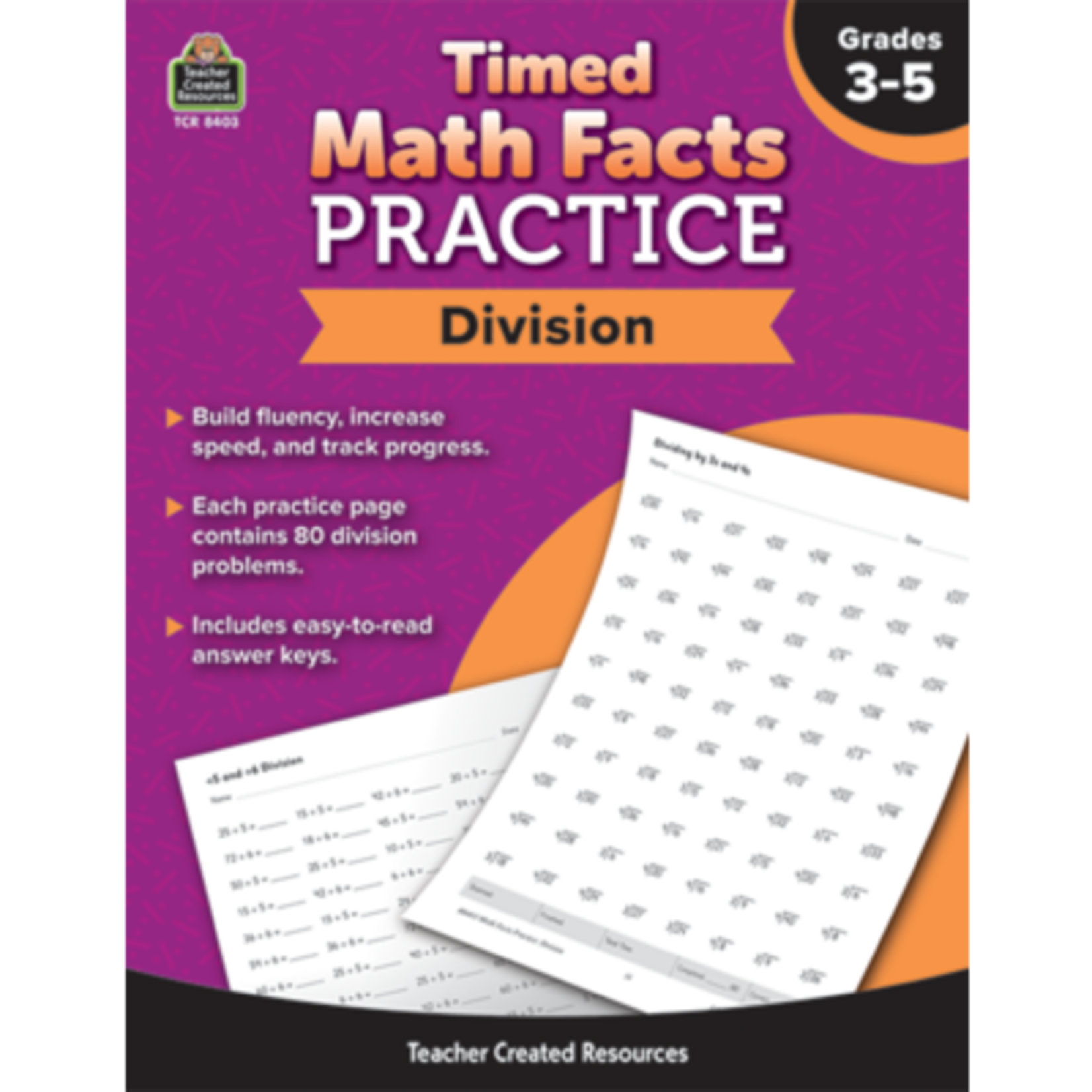 TEACHER CREATED RESOURCES Timed Math Facts Practice: Division