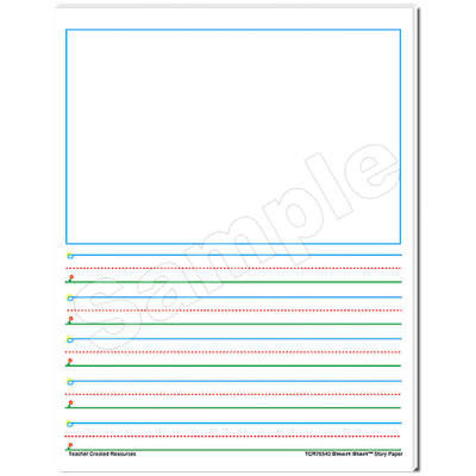 TEACHER CREATED RESOURCES Smart Start 1-2 Story Paper: 40 Sheet Tablet
