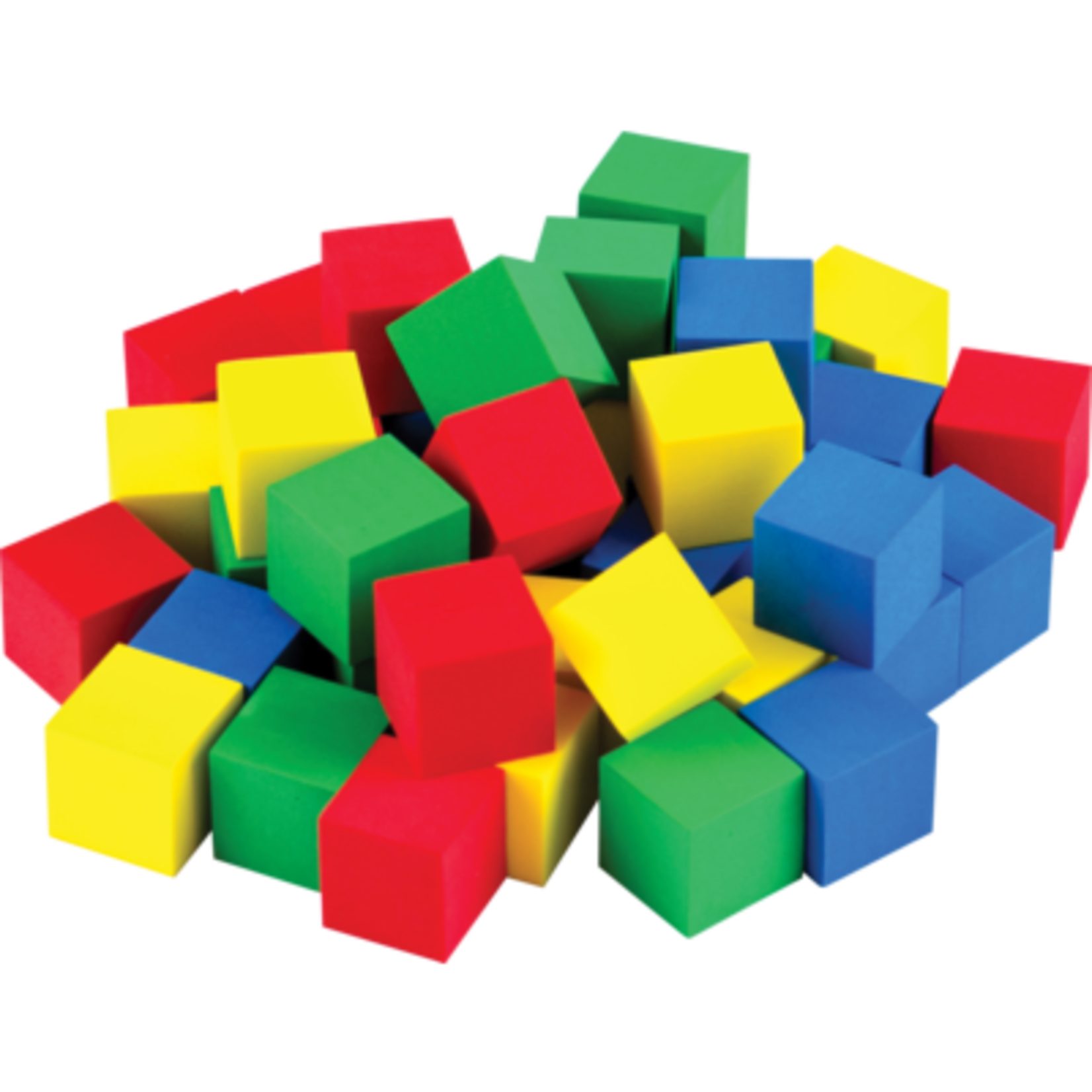 TEACHER CREATED RESOURCES STEM Basics: Multicolor 3/4" Foam Cubes - 40 Count