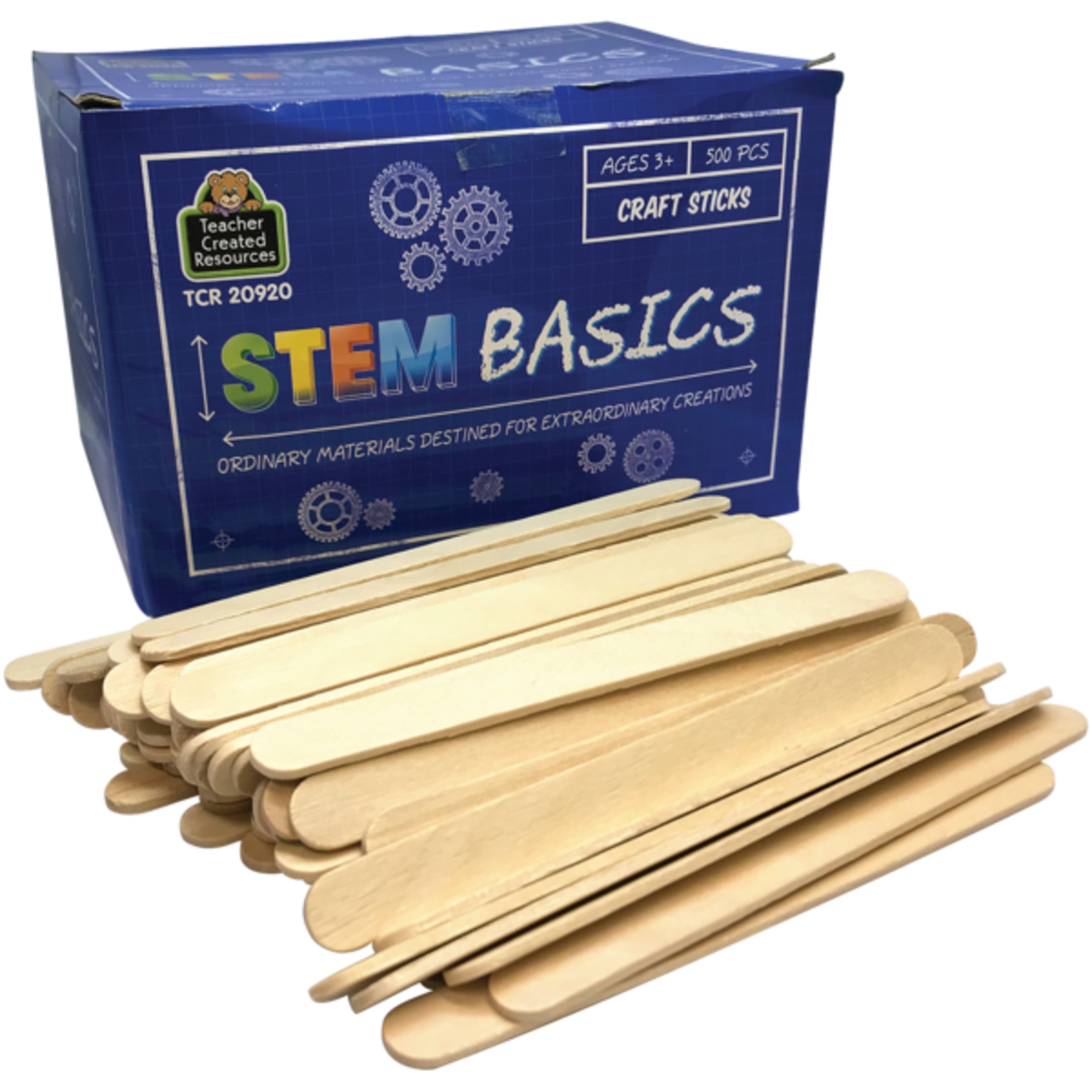 TEACHER CREATED RESOURCES STEM Basics: Craft Sticks - 500 Count
