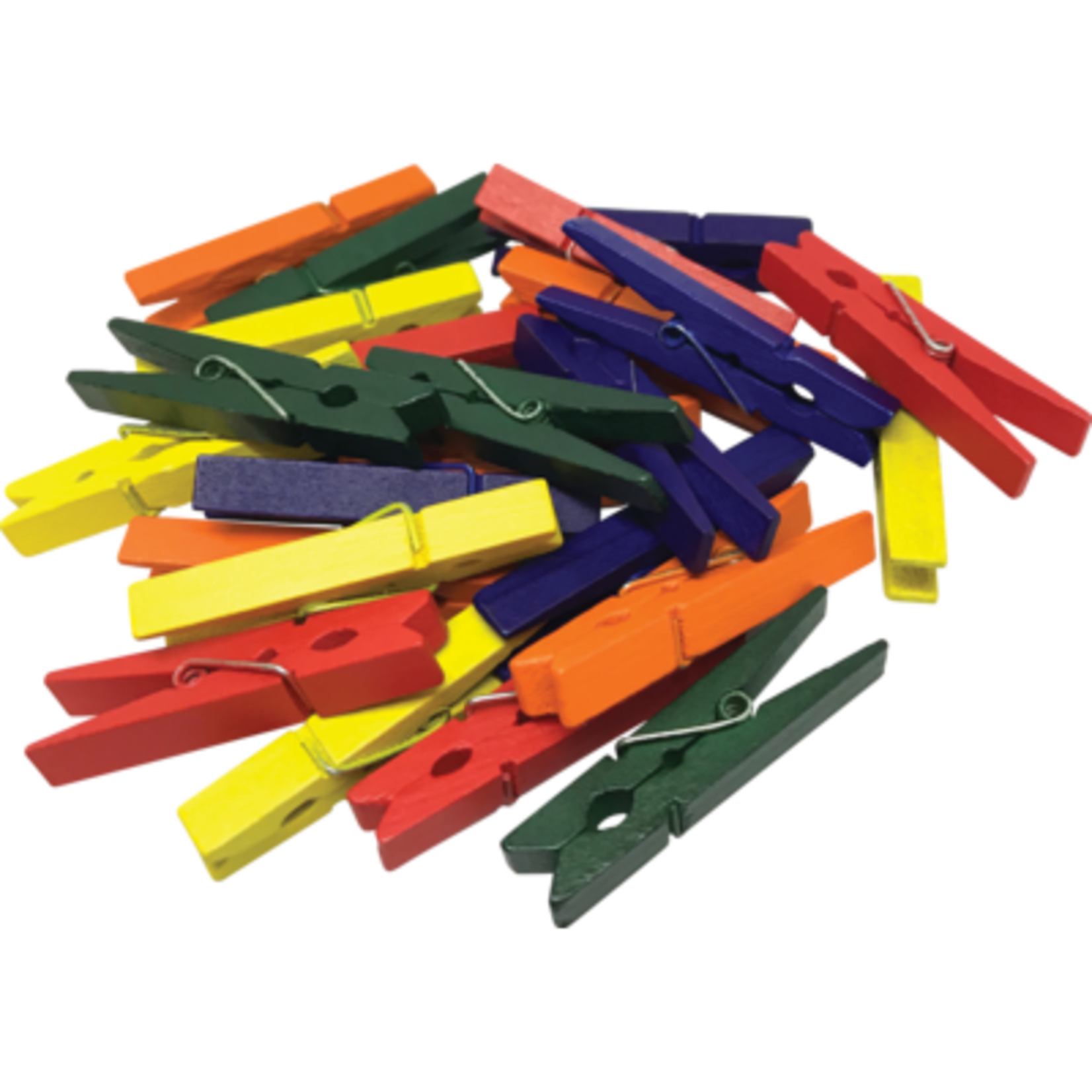 TEACHER CREATED RESOURCES STEM Basics: Medium Multicolor Clothespins - 50 Count
