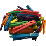 TEACHER CREATED RESOURCES STEM Basics: Multicolor Clothespins - 50 Count