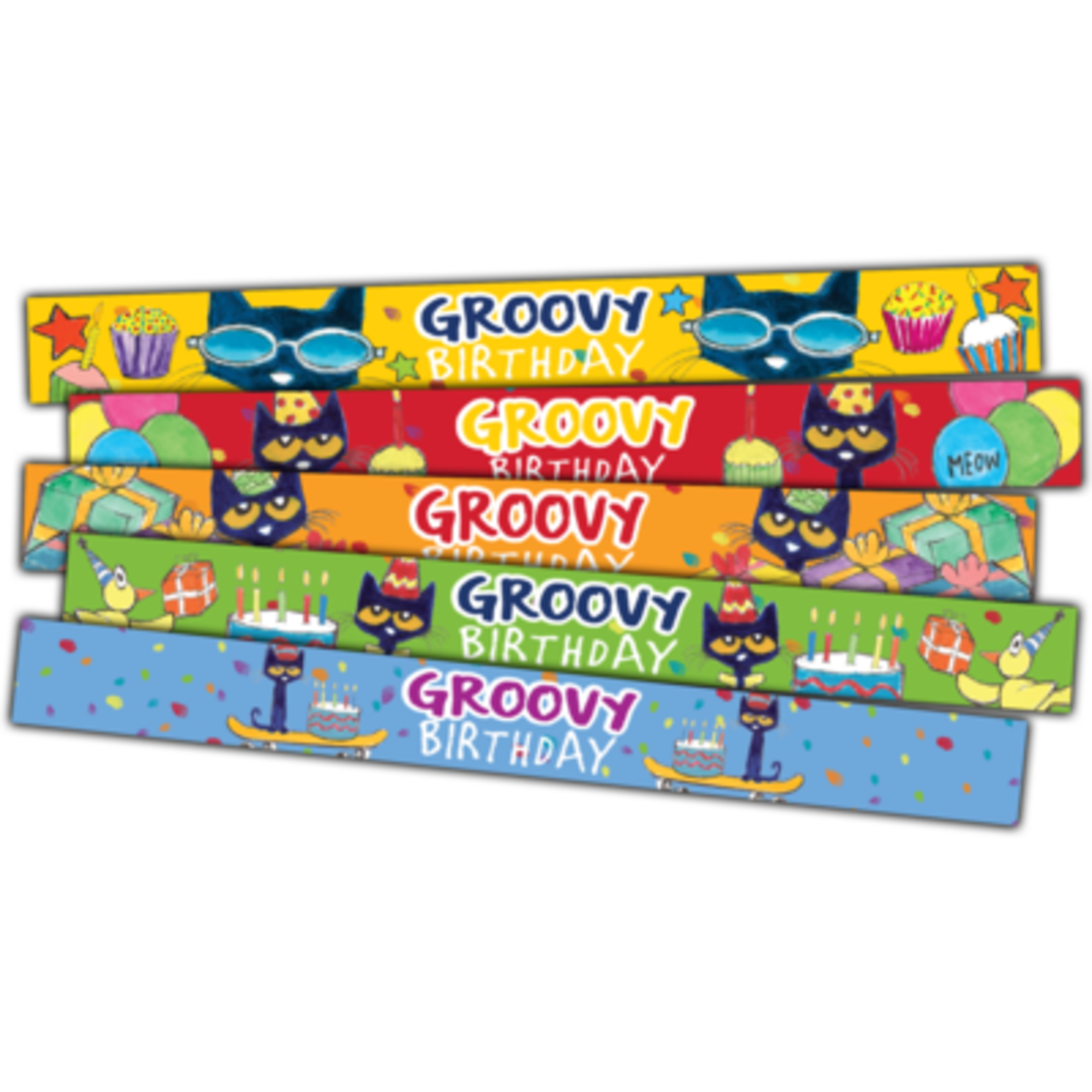 TEACHER CREATED RESOURCES Pete the Cat Groovy Birthday Slap Bracelets
