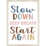 TEACHER CREATED RESOURCES Slow Down, Deep Breath, Start Again Positive Poster