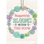 TEACHER CREATED RESOURCES Rustic Bloom: Happiness Blooms Within This Room Positive Poster