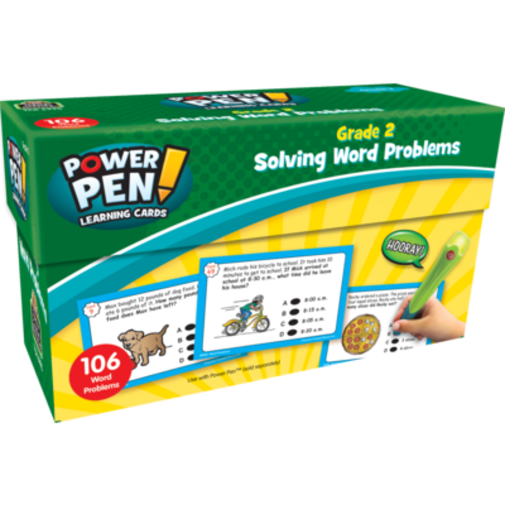 TEACHER CREATED RESOURCES Power Pen Learning Cards: Solving Word Problems Grade 2