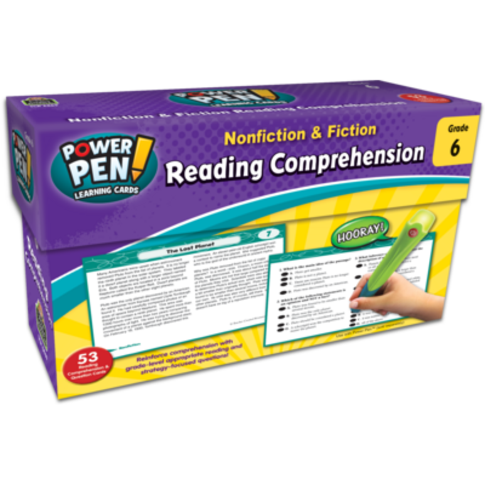 TEACHER CREATED RESOURCES Power Pen Learning Cards: Reading Comprehension Grade 6