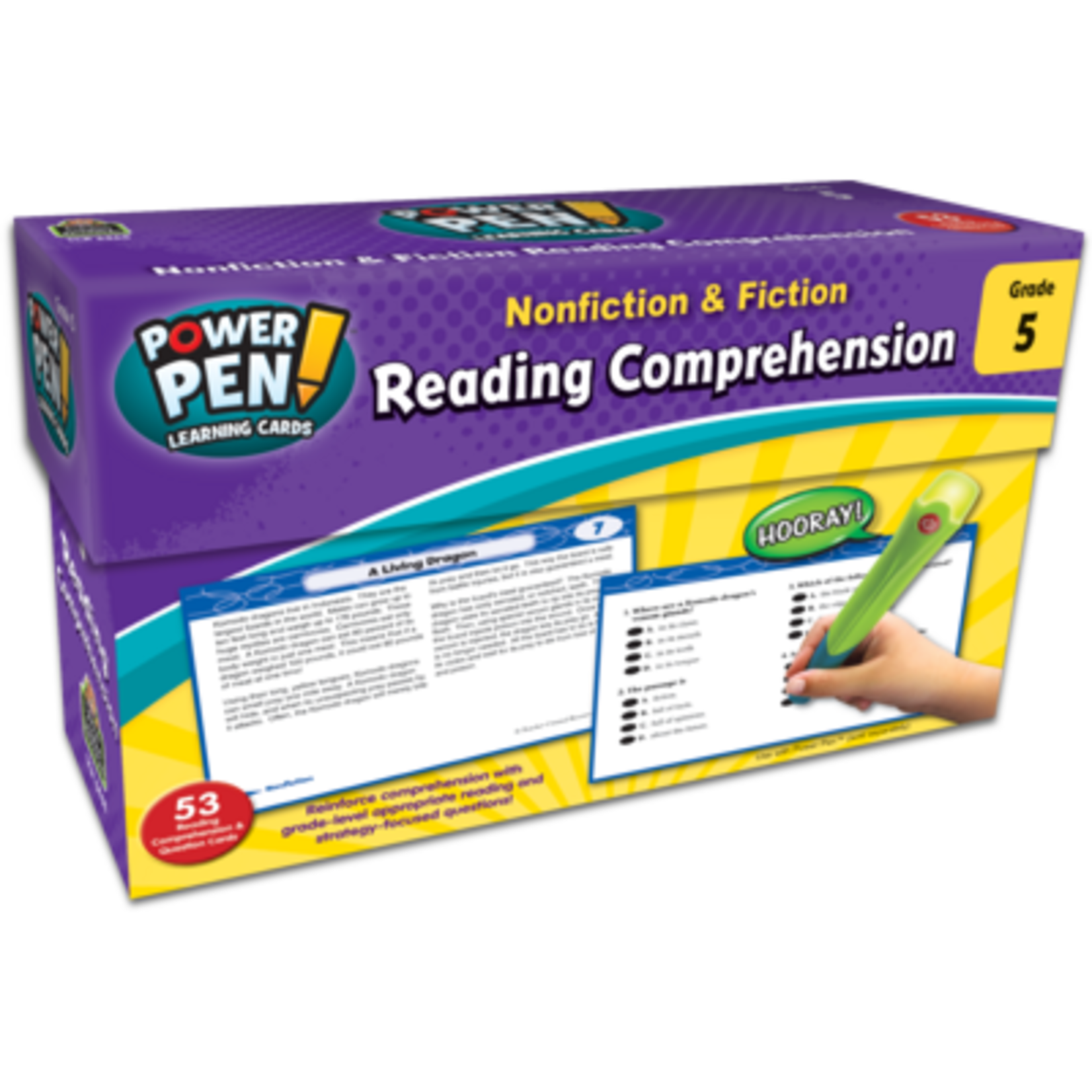 TEACHER CREATED RESOURCES Power Pen Learning Cards: Reading Comprehension Grade 5