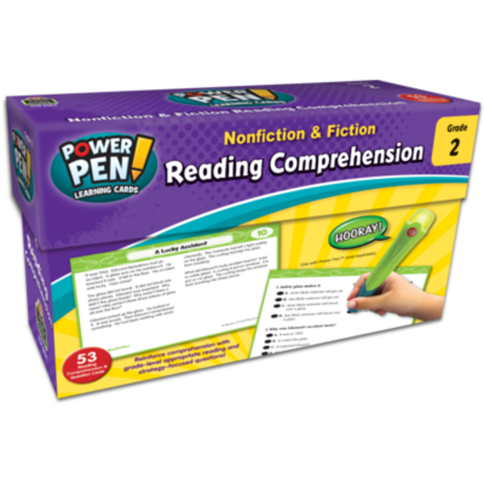 TEACHER CREATED RESOURCES Power Pen Learning Cards: Reading Comprehension Grade 2