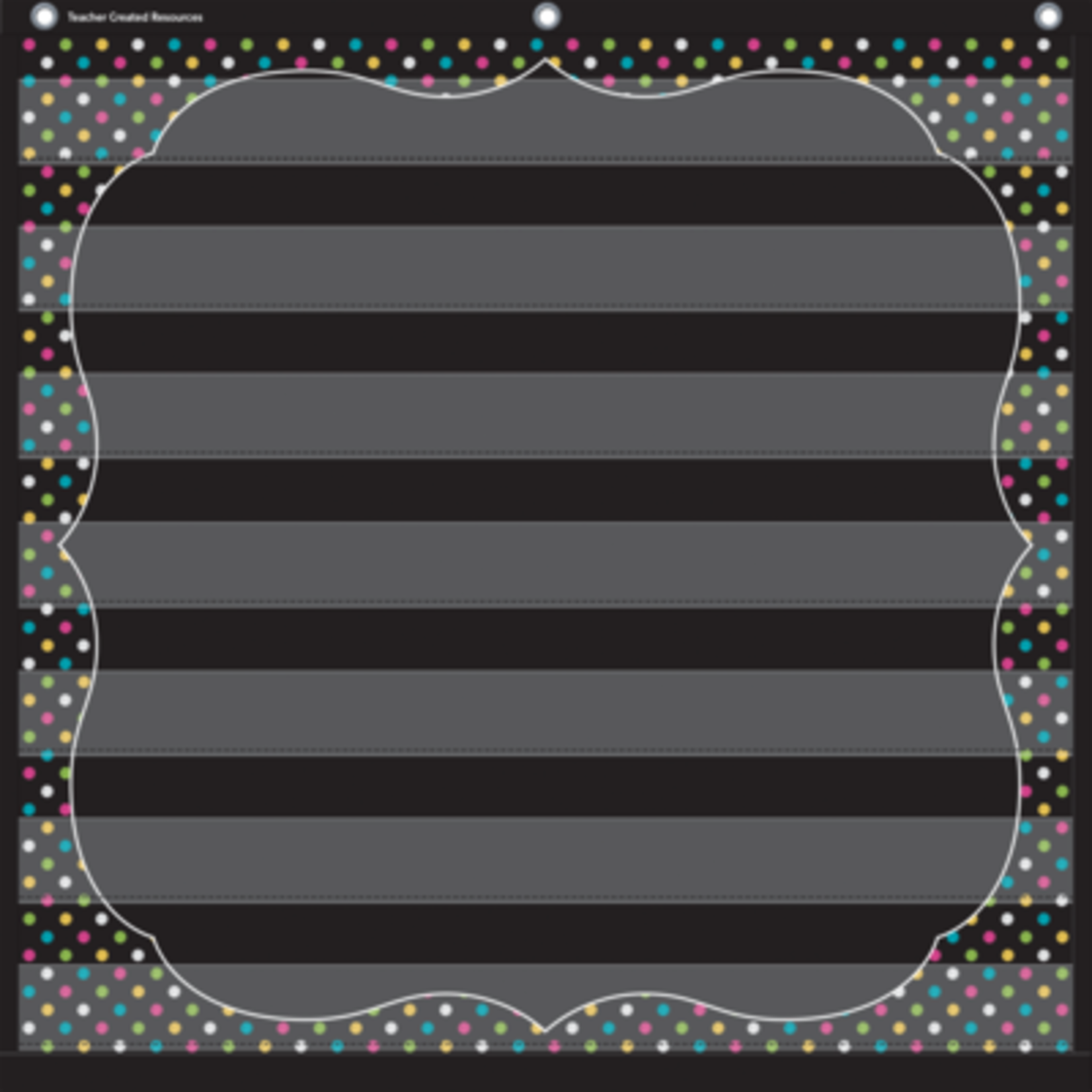 TEACHER CREATED RESOURCES Chalkboard Brights 7 Pocket Chart